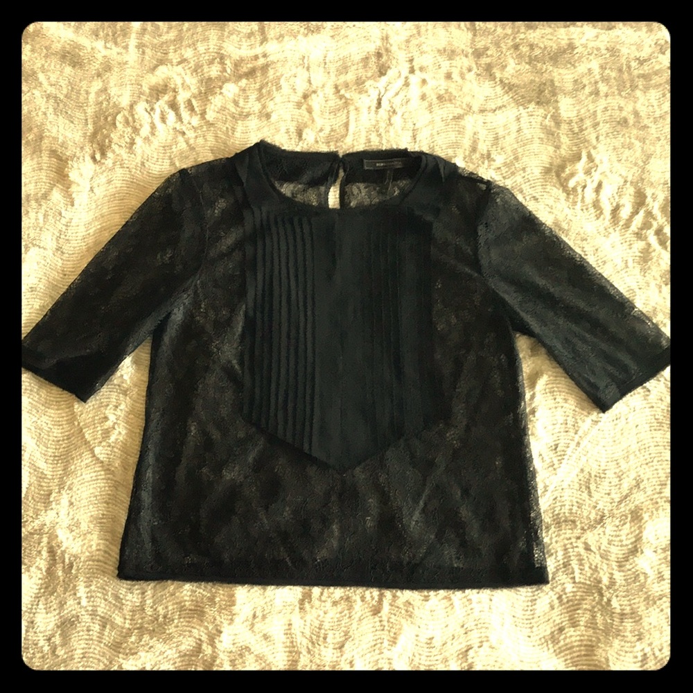 BCBG Lace Shell
